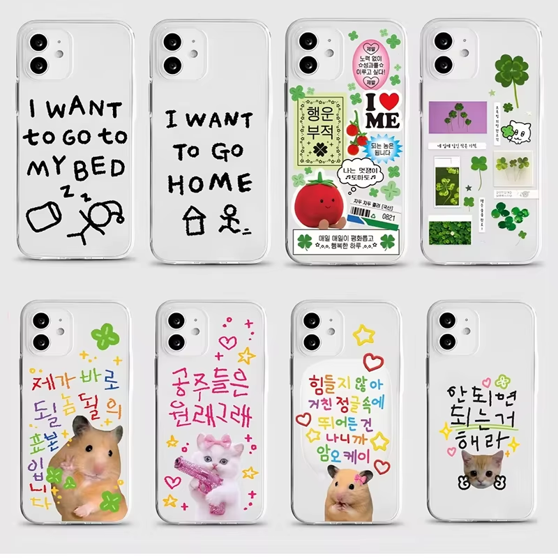 Phone Cases Xr Iphone - Koreaanse schattige vierklaverblad telefoonhoesje voor iPhone