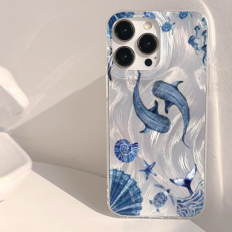 Phone Cases Galaxy A16 5G - Ocean Animal Walvis Schildpad Trendy Telefoonhoesje