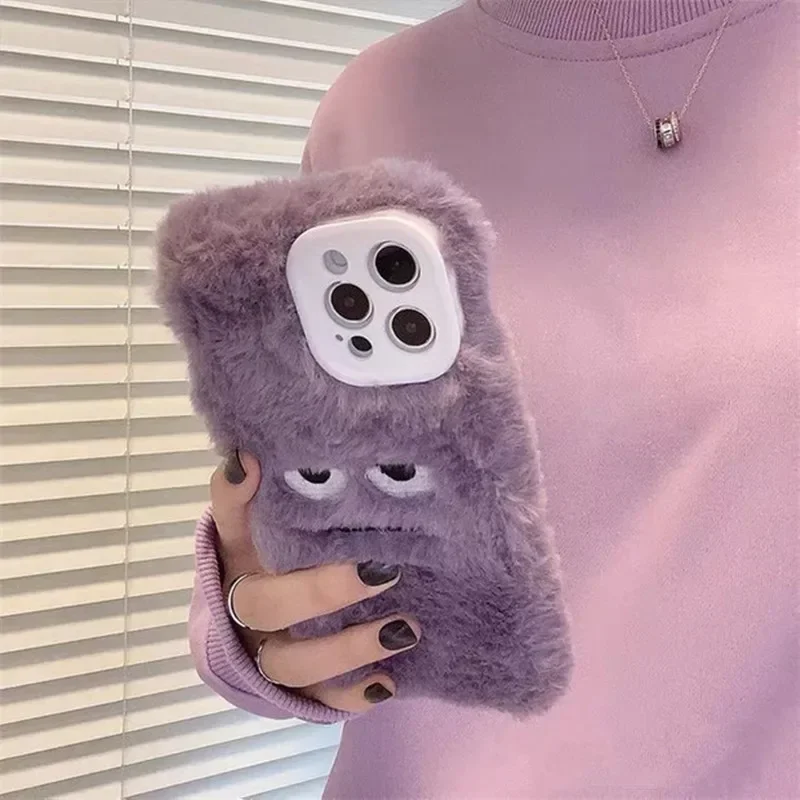 Schattige monster pluche fluff - Phone Cases Iphone 13 recensie en prijs